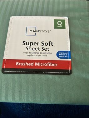 Mainstays Brushed Microfiber Sheet Set - Sage Green